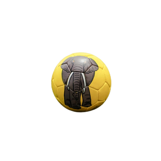 Ball mit Elefantenmotiv in gelb Vorderansicht