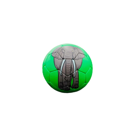 Ball mit Elefantenmotiv in grün Vorderansicht
